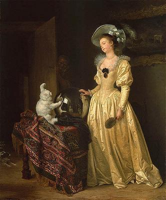 Jean Honore Fragonard Le chat angora oil painting image